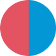 Blue and red colors indicate individual is a carrier for the  hemophilia gene.